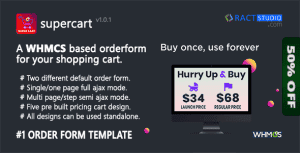 SuperCart – Ajax based WHMCS Order Form Template – Single Page & Multi Page