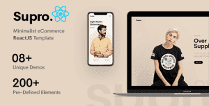 Supro – Minimalist eCommerce ReactJS Template