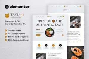 Tasteio – Restaurant & Cafe Elementor Template Kit