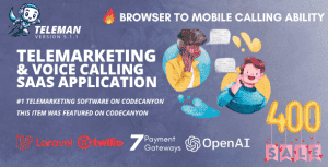 Teleman – Telemarketing & Voice Calling SaaS Application