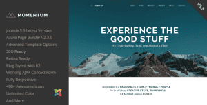 Momentum – Simple Creative OnePage Joomla Template