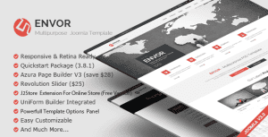 Envor — Fully Multipurpose Joomla Template