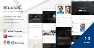 StudioX – One Page WordPress