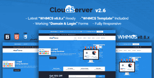 CloudServer | Responsive HTML5 Technology, Web Hosting and WHMCS Template
