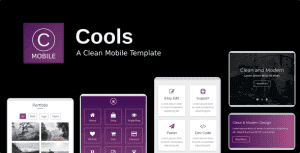 Cools – A Clean Mobile Template