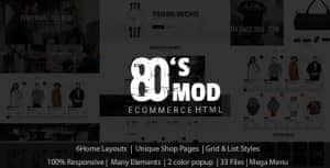 80’s Vintage / Retro Styled Ecommerce Template