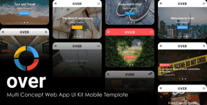 Over – Multi-Concept Web App UI Kit Mobile Template