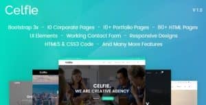 Celfie – Bootstrap 3x Multi-Purpose HTML5 Template