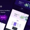 Coeus – Cryptocurrency Landing Page WordPress Theme