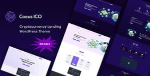 Coeus – Cryptocurrency Landing Page WordPress Theme
