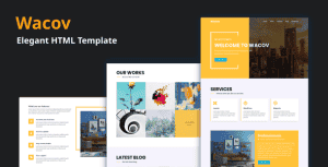 Wacov – Elegant HTML Template