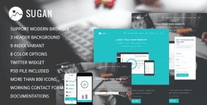 Sugan Modern Software Landing Page