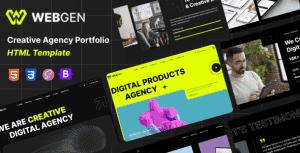 Webgen – Creative Agency & Portfolio HTML Template