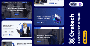 Gratech – IT Service And Technology PHP Template