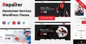 Repairer – Professional Handyman Services WordPress Theme for Maintenance & Repair Businesses