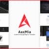 AaxMia – One page Creative Agency and Portfolio Template