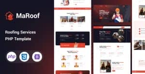 Maroof – Roofing Services PHP Template