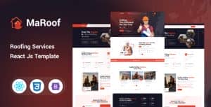 Maroof – Roofing Services React Js Template