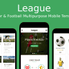 League – Soccer & Football Multipurpose Mobile Template