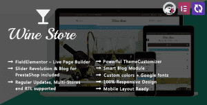 Wine Store – Vineyard Elementor PrestaShop Theme
