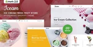 Iceam – Ice Cream Shop Responsive Shopify Theme