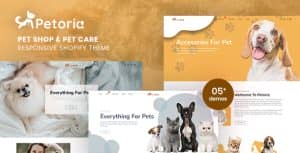 Petoria – Pet Shop & Pet Care Responsive Shopify Theme