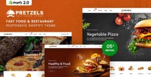 Pretzels – Fast Food & Restaurant Responsive Shopify Theme