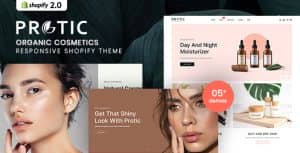 Protic – Organic Cosmetics Responsive Shopify Theme