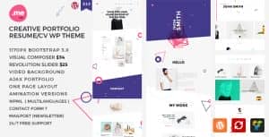 Me – Creative Portfolio & Resume / CV WordPress Theme