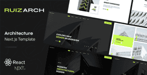 Ruizarch – Architecture React NextJS Template