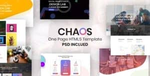 Chaos – Creative Parallax One Page HTML5 Template