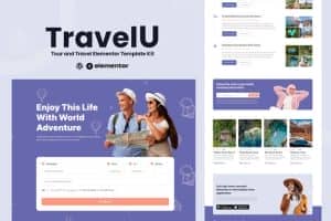 TravelU – Tour & Travel Elementor Template Kit