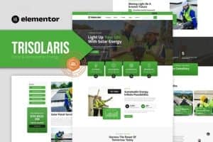 Trisolaris – Solar & Renewable Energy Elementor Template Kit