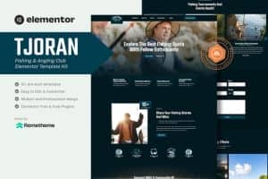 Tjoran – Fishing & Angling Club Elementor Template Kit