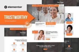 Trustworthy – Virtual Assistant Business Elementor Template Kit