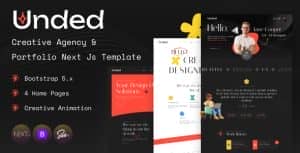 Unded – Creative Agency and Portfolio NextJS Template