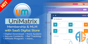 UniMatrix – Membership and MLM Script with SaaS Digital Store
