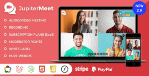 JupiterMeet – White Label Video Conference with ChatGPT & SaaS