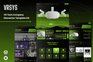 VRSYS – Virtual Reality Product & Services Elementor Template Kit