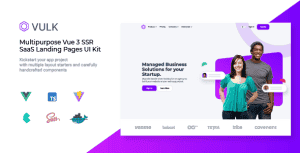 Vulk – Multipurpose Vue 3 SSR SaaS Landing Pages UI Kit