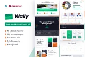 Wally – Wealth Management Elementor Pro Template Kit