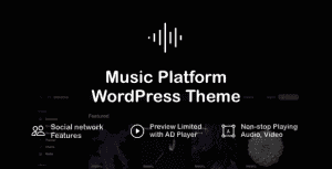 Waveme – Music Platform WordPress Theme