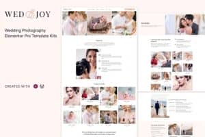 Wedjoy – Wedding Photography Elementor Pro Template Kit