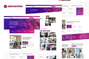 Wefa – Digital Marketing & Brand Design Agency Elementor Template Kit