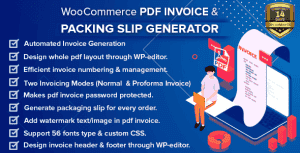 WooCommerce PDF Invoice & Packing Slip with Credit Note