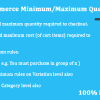 WooCommerce – Minimum/Maximum Quantities