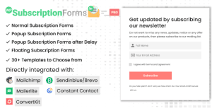 WP Subscription Forms PRO
