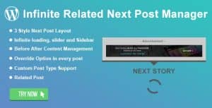 WordPress Infinite Related Next Post Manager