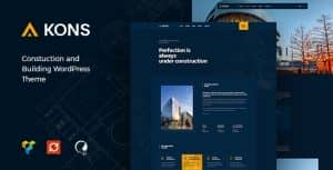 Kons – Construction and Building WordPress Theme