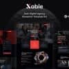 Xable – Dark Digital Agency Elementor Pro Template Kit